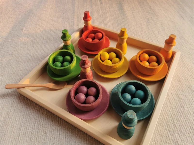 Rainbow Pastel Sorting Bowls