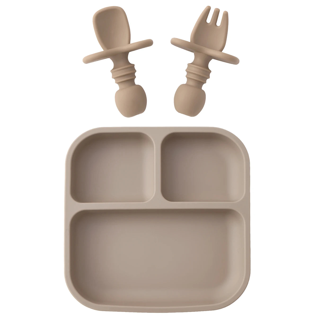 BPA Free Silicone Square Baby Feeding Set