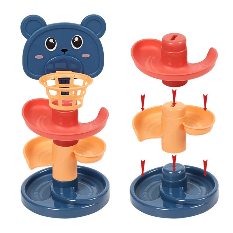 Rotating Rolling Ball Pile Tower