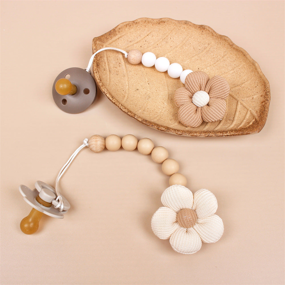 Flower Baby Pacifier Clip