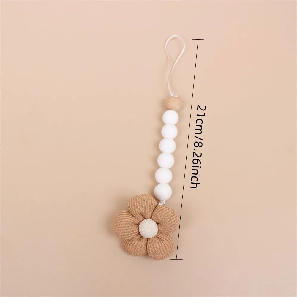 Flower Baby Pacifier Clip