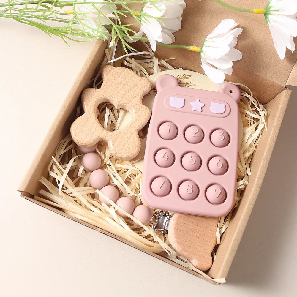 remote control teether pacifier set