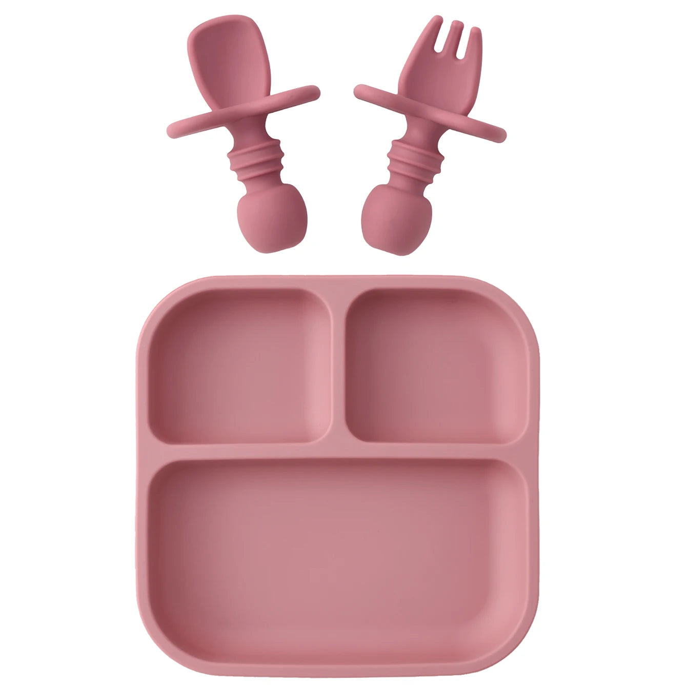 BPA Free Silicone Square Baby Feeding Set