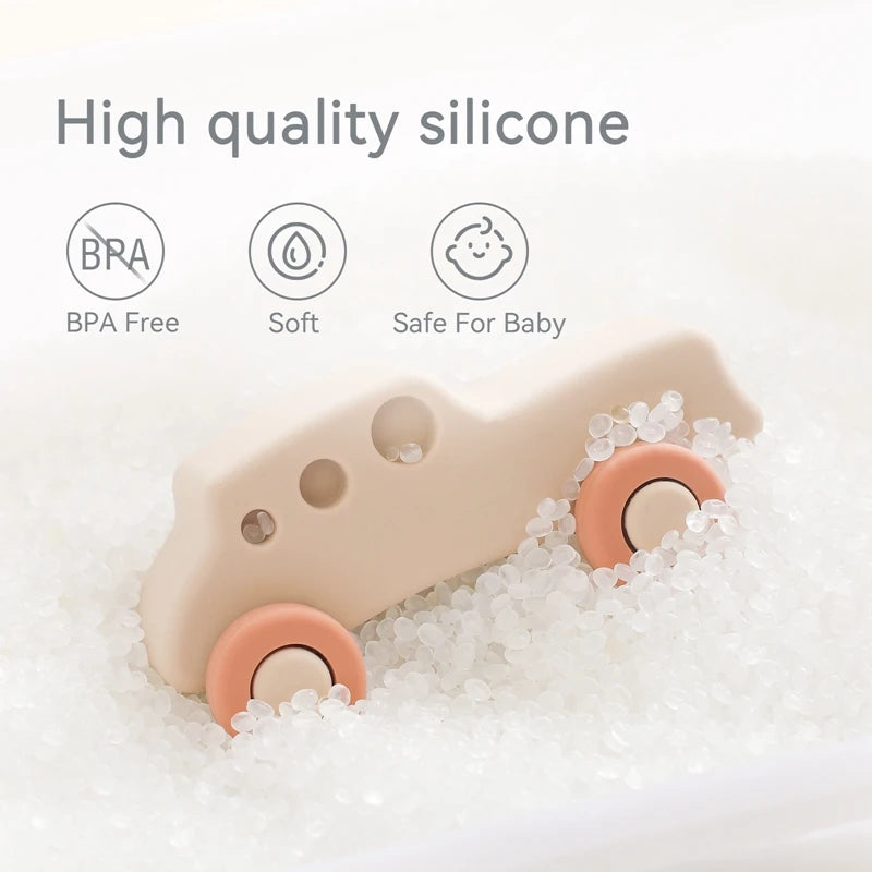 Montessori Baby Silicone Car