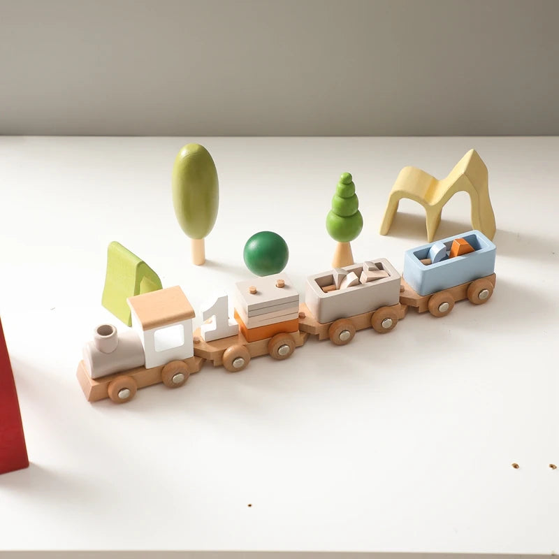 Montessori Toys Wooden Train