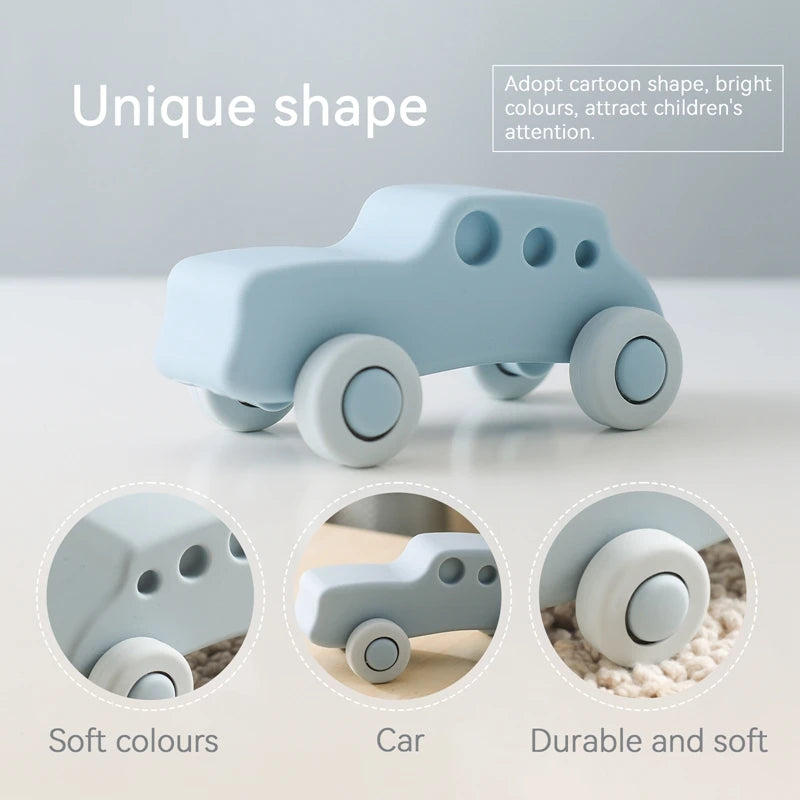Montessori Baby Silicone Car