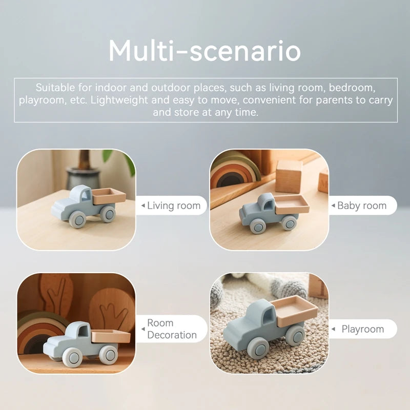 Montessori Baby Silicone Car