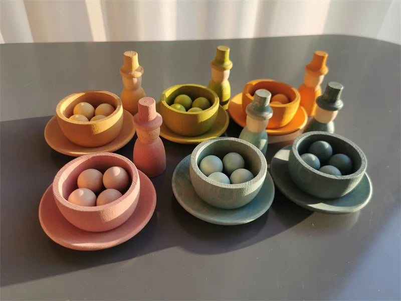 Rainbow Pastel Sorting Bowls