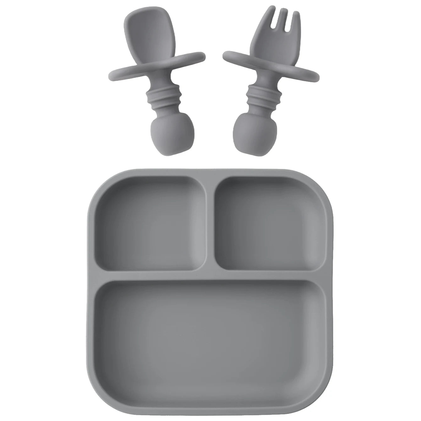 BPA Free Silicone Square Baby Feeding Set