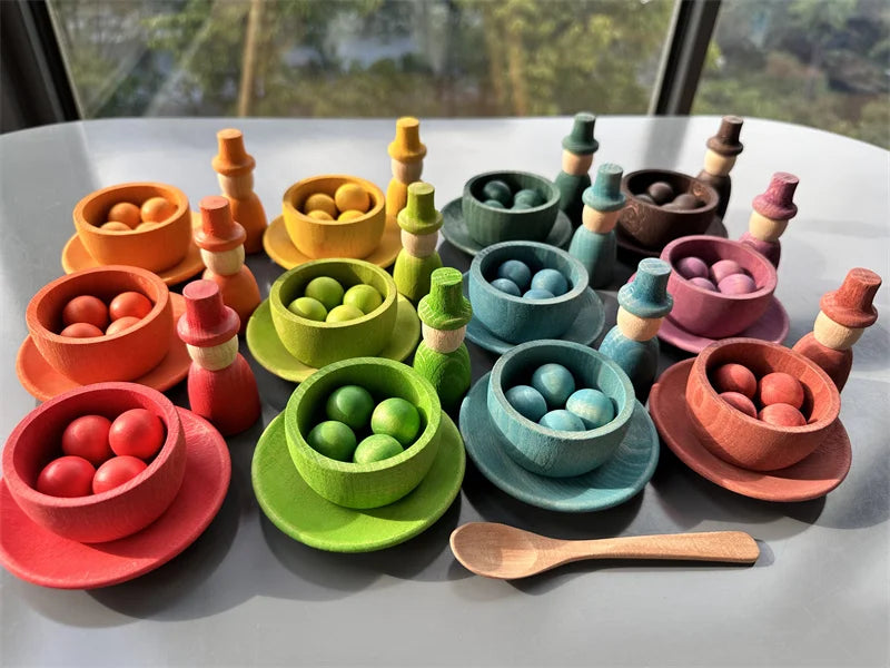 Rainbow Pastel Sorting Bowls