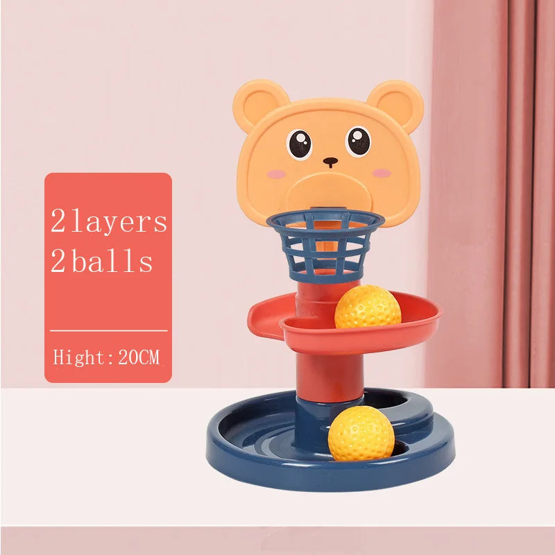 Rotating Rolling Ball Pile Tower