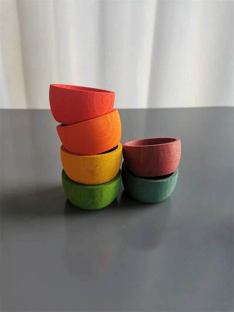 Rainbow Pastel Sorting Bowls
