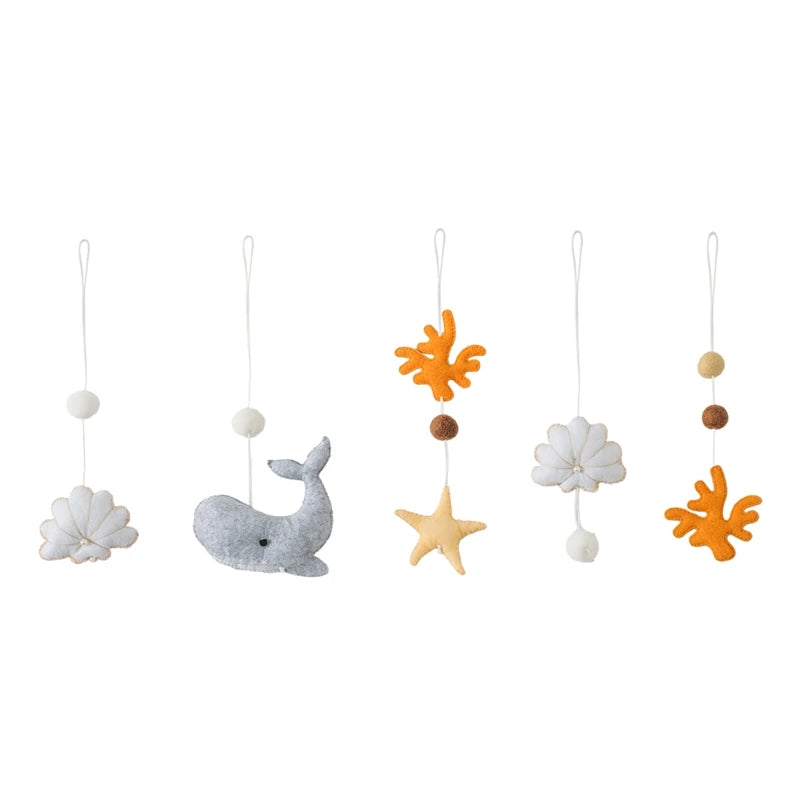 Frame Crochet Cloud Music Pendant Rattle