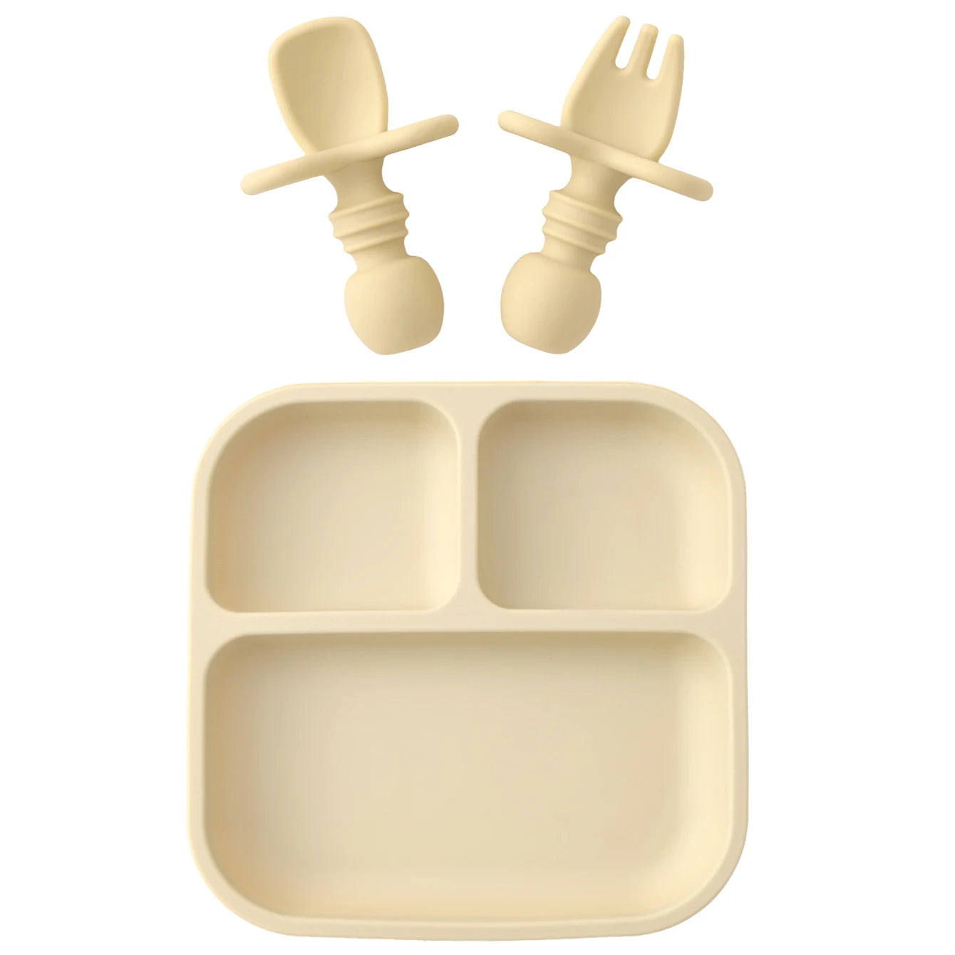 BPA Free Silicone Square Baby Feeding Set