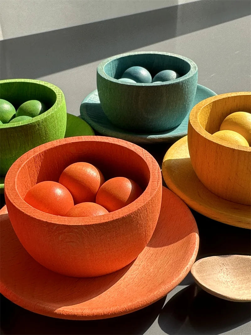 Rainbow Pastel Sorting Bowls