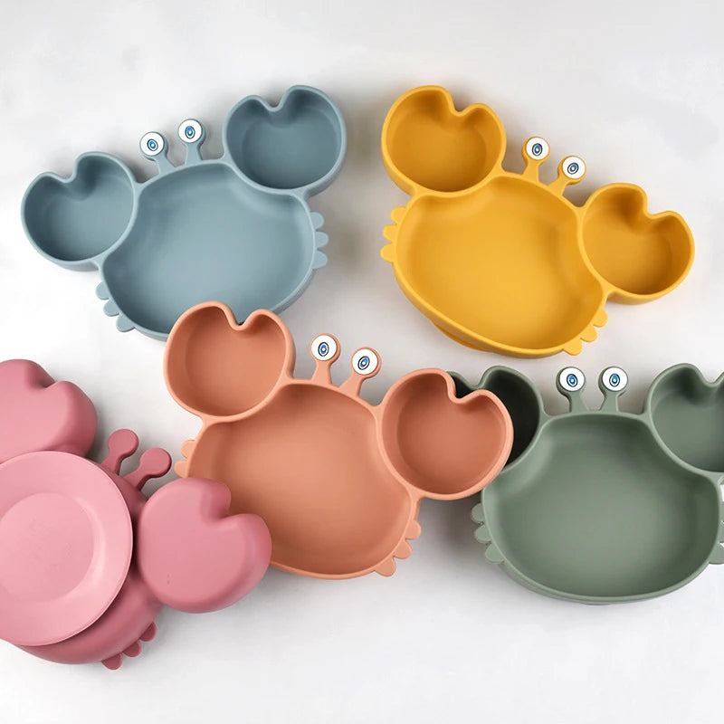 Baby Safe Silicone Dining Plate Suction