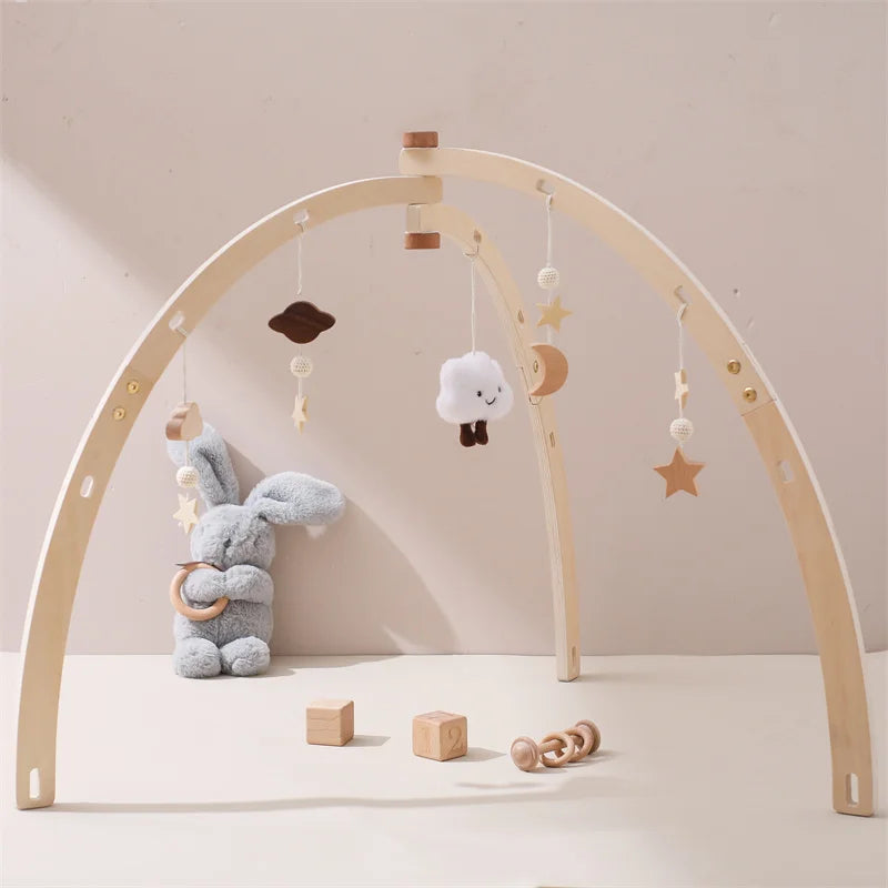 Frame Crochet Cloud Music Pendant Rattle