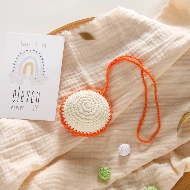 Frame Crochet Cloud Music Pendant Rattle