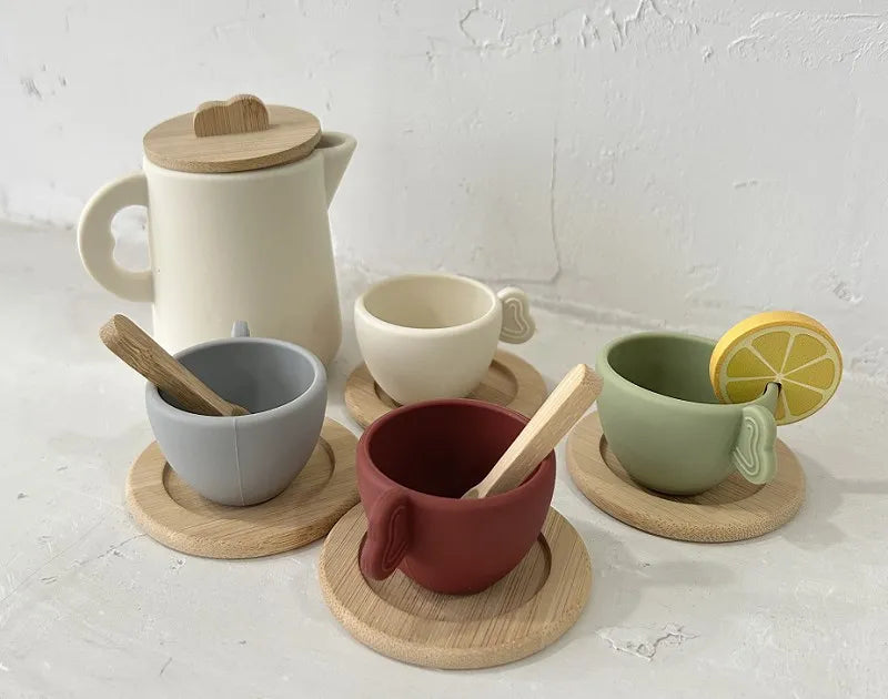 Wooden Afternoon Tea Set
