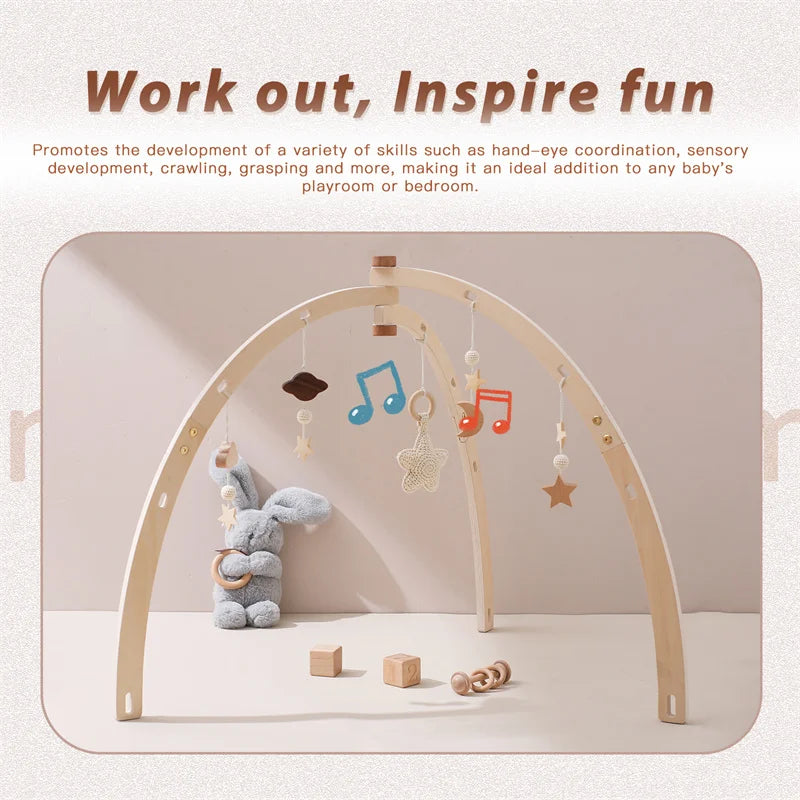 Frame Crochet Cloud Music Pendant Rattle