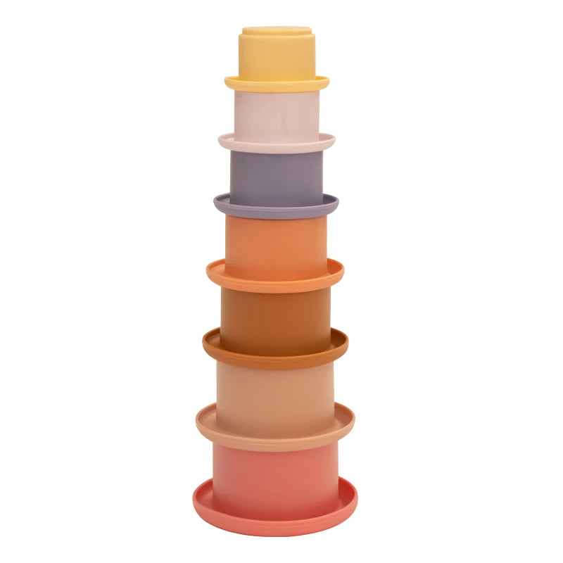 Silicone Stacking Cups Toys BPA Free