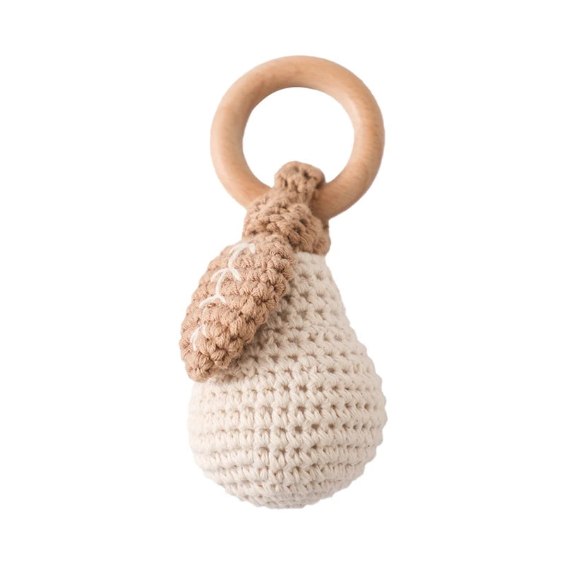 1PC Crochet Animal Rattle Toy