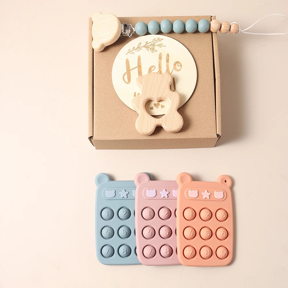 remote control teether pacifier set