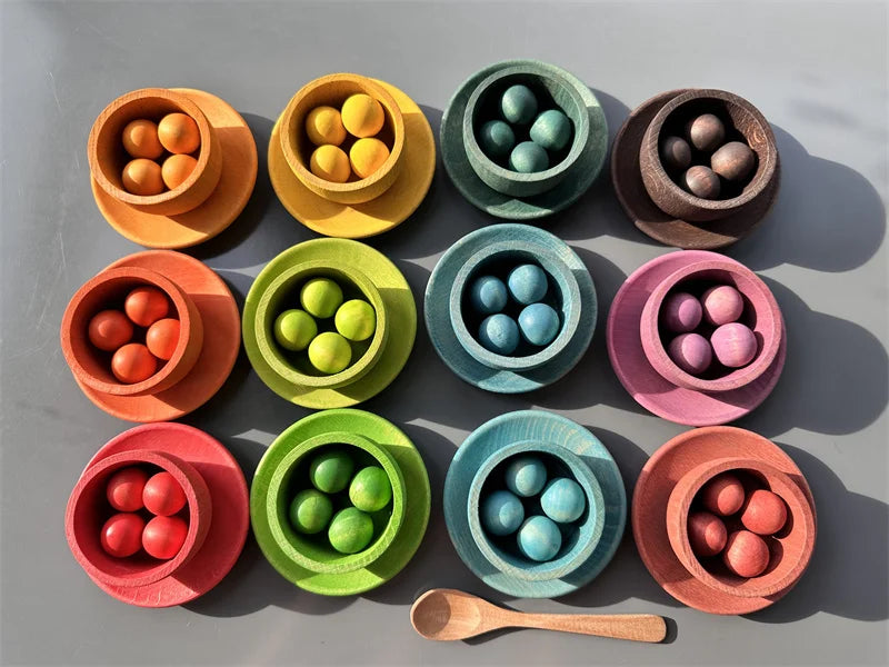 Rainbow Pastel Sorting Bowls
