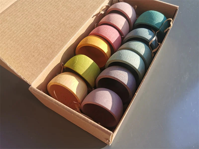 Rainbow Pastel Sorting Bowls