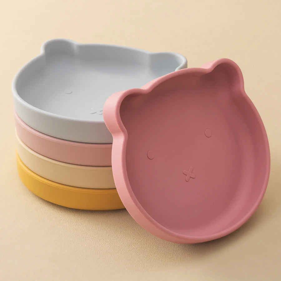 1PC Silicone Baby Dishes Suction Dining Plate