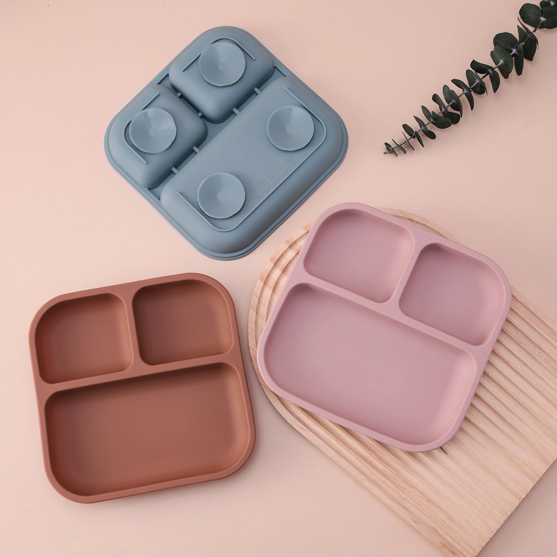 BPA Free Silicone Square Baby Feeding Set