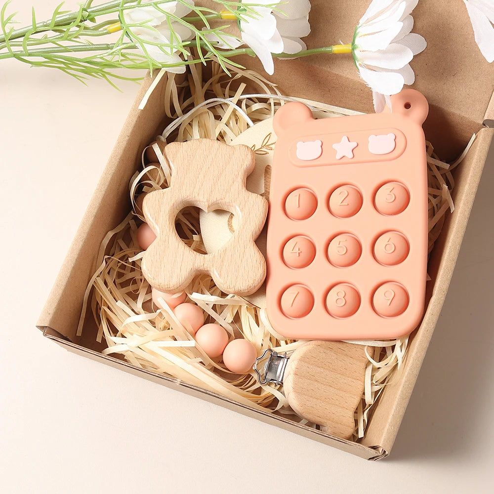 remote control teether pacifier set