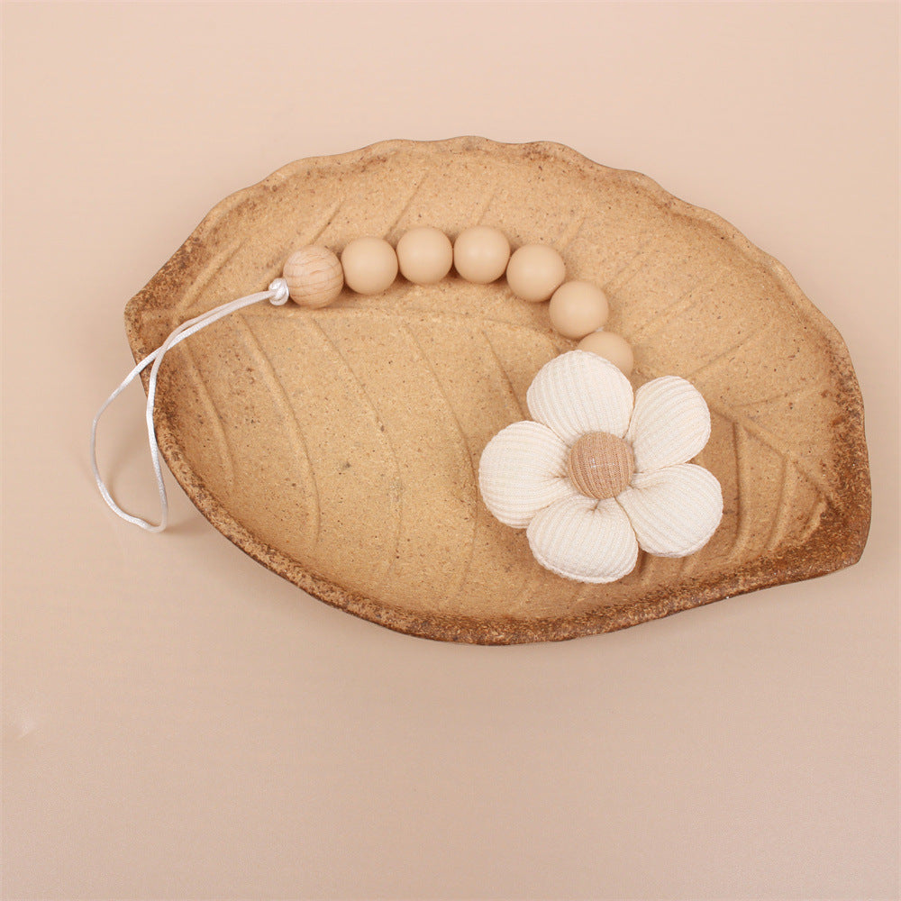 Flower Baby Pacifier Clip
