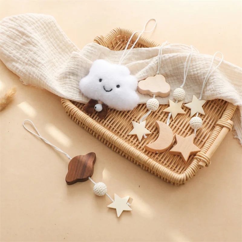 Frame Crochet Cloud Music Pendant Rattle