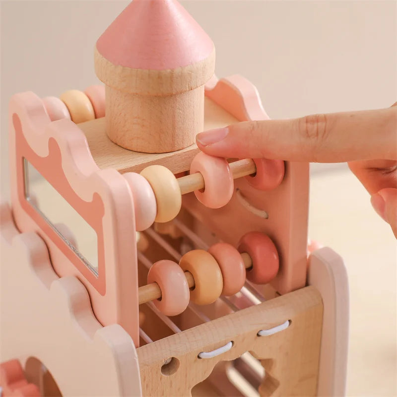 Wooden Montessori Castle and Rocket